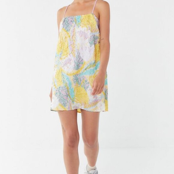 Urban Outfitters cactus rose tie back mini slip dress - Picture 6 of 8